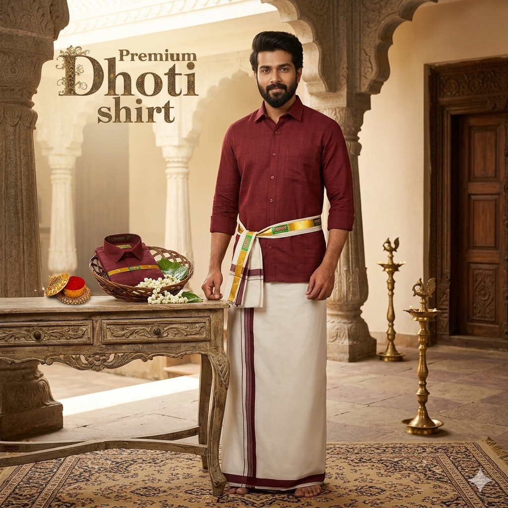 Dhoti Shirt Cotton