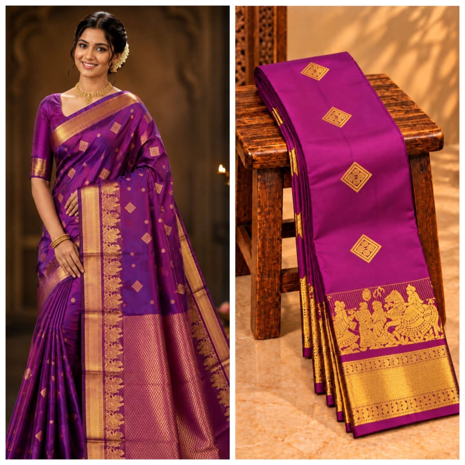 Pallakku Wedding Soft Silk Sarees