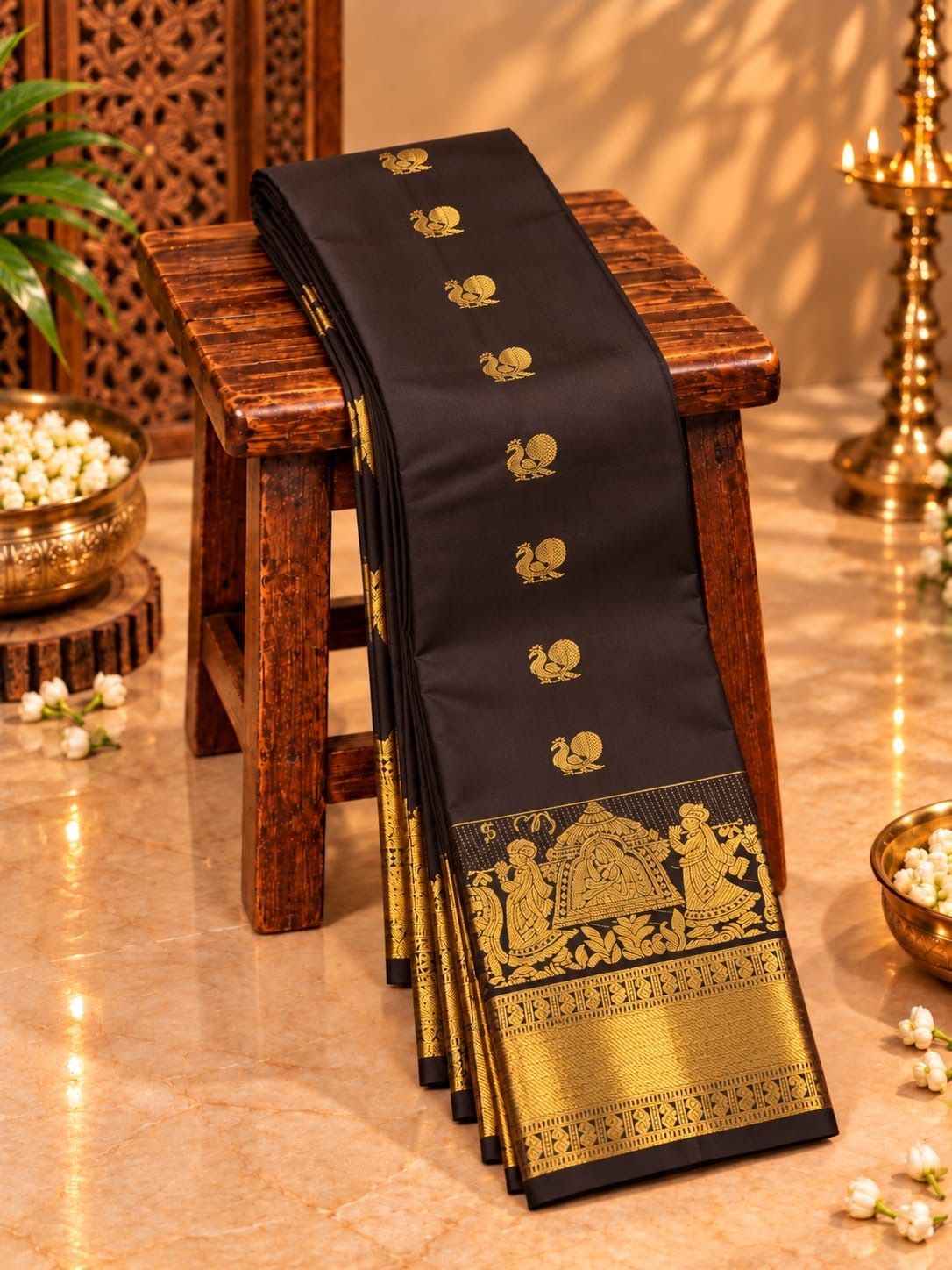 Pallakku Wedding Soft Silk Sarees