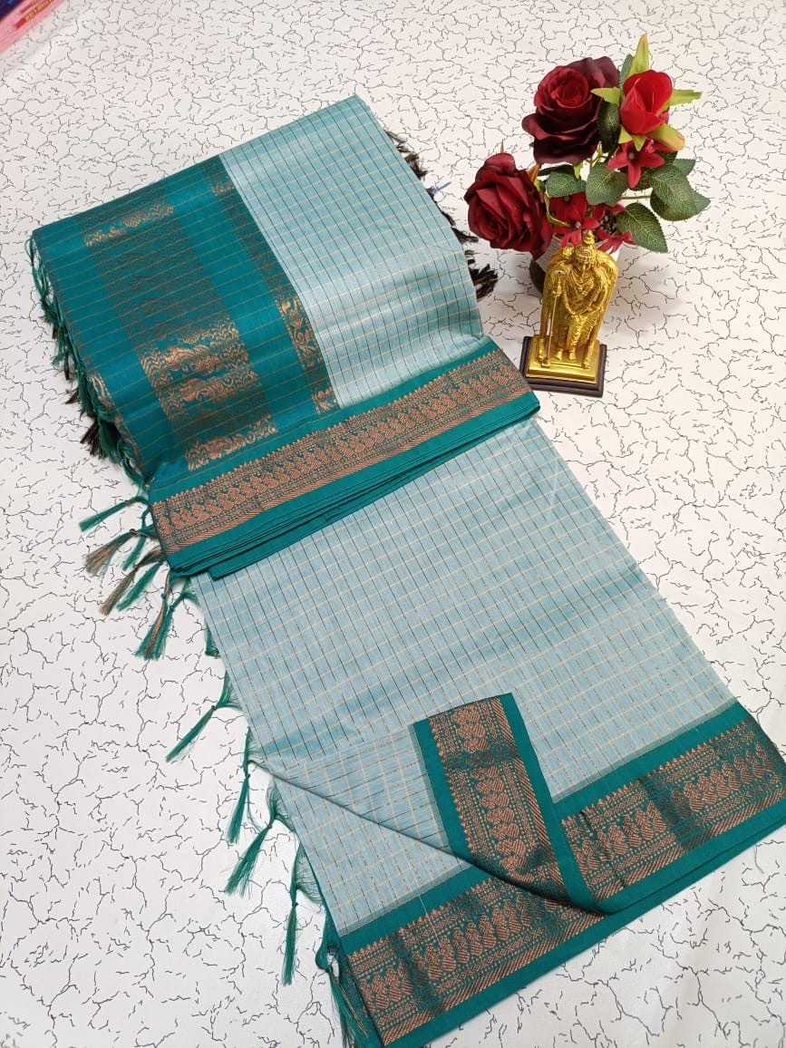 Checked Kalyani Cotton