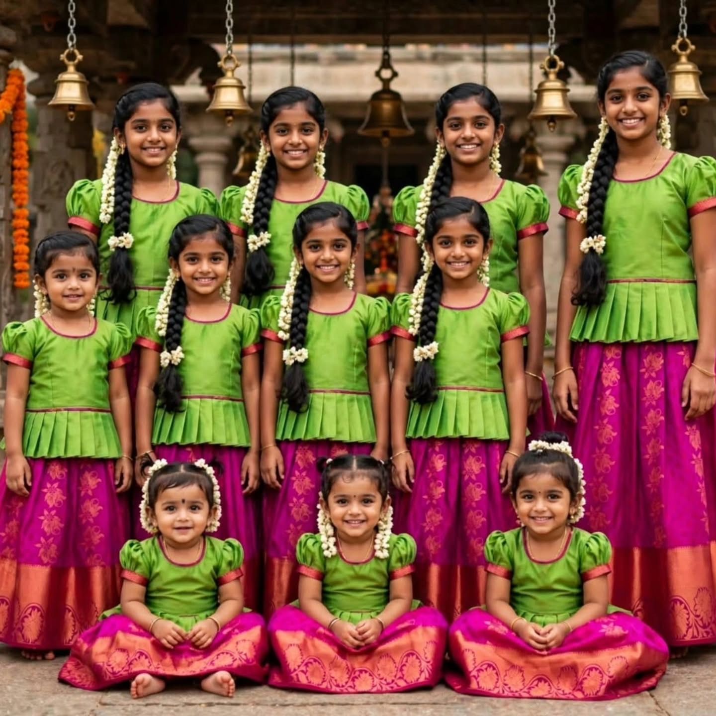 Kuttys Pattu Pavadai Dress
