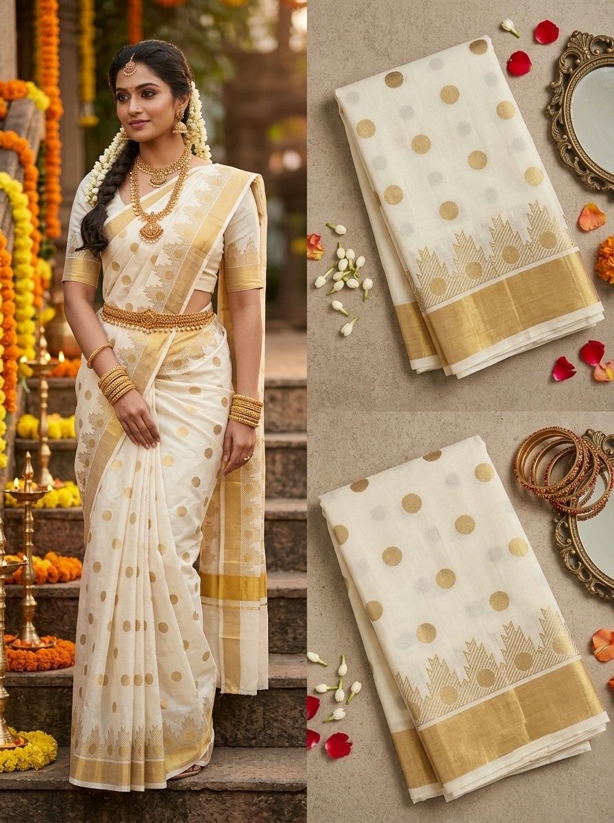 Printed Work Kerala Cotton