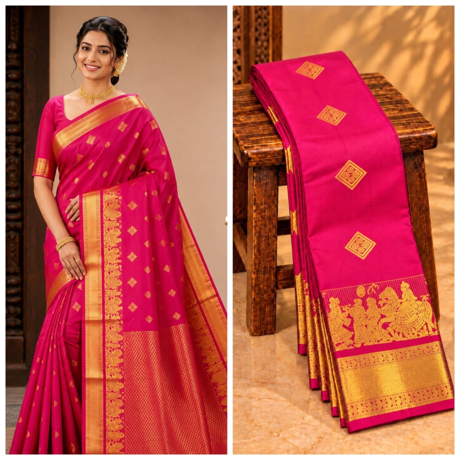 Pallakku Wedding Soft Silk Sarees