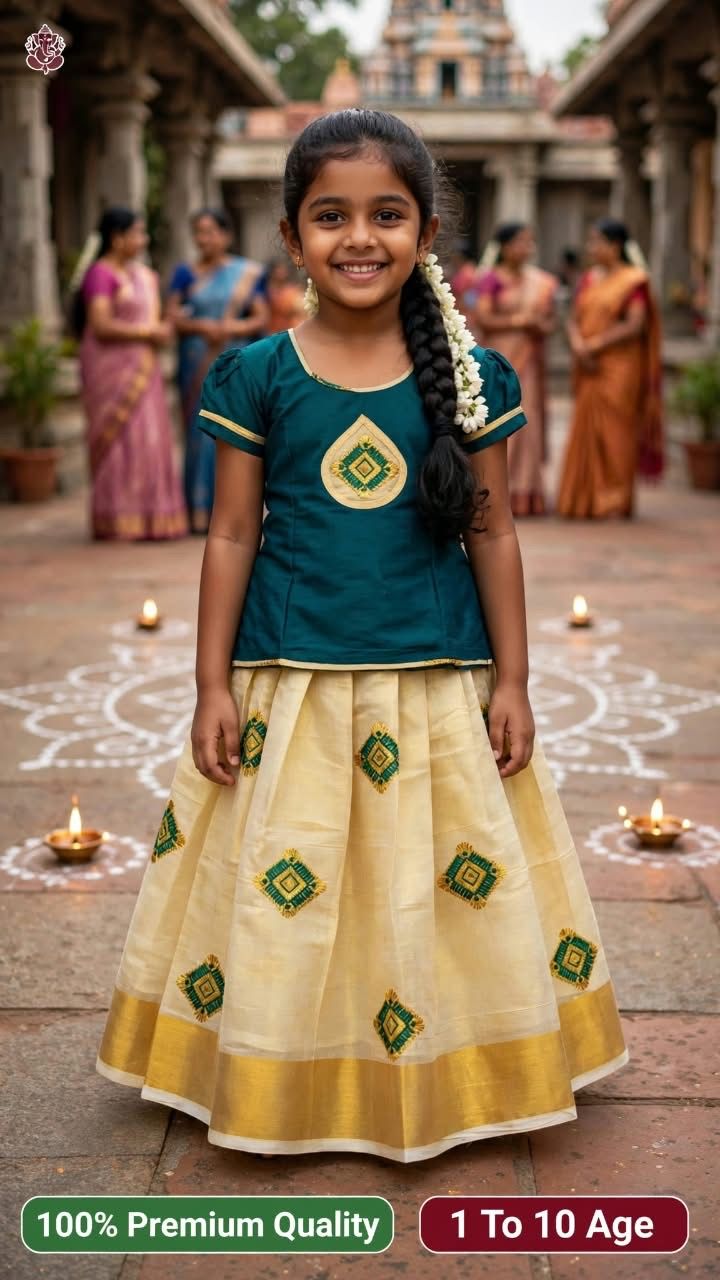 Kuttys Pattu Pavadai Dress