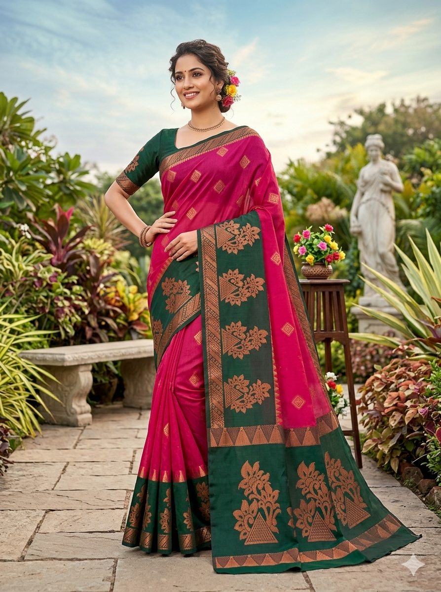 Korvai Silk Cotton Sarees