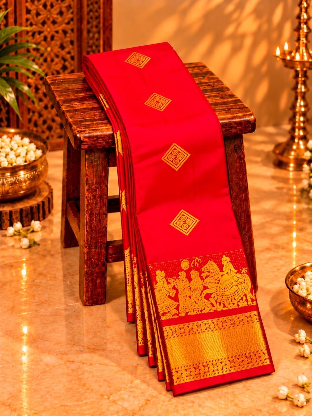 Pallakku Wedding Soft Silk Sarees
