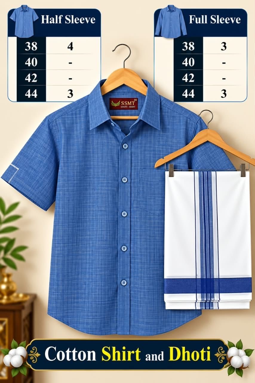 Cotton Dhoti & Shirt