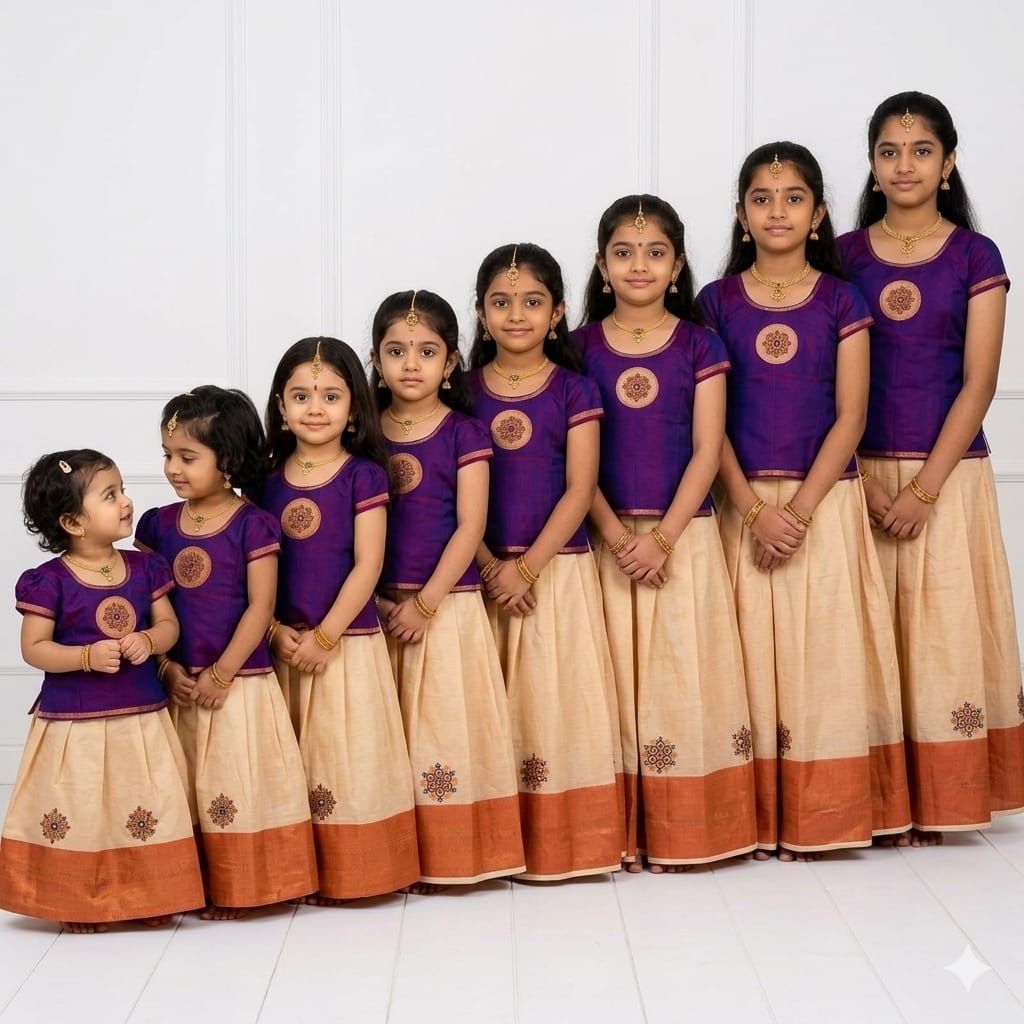 Kuttys Pattu Pavadai Dress