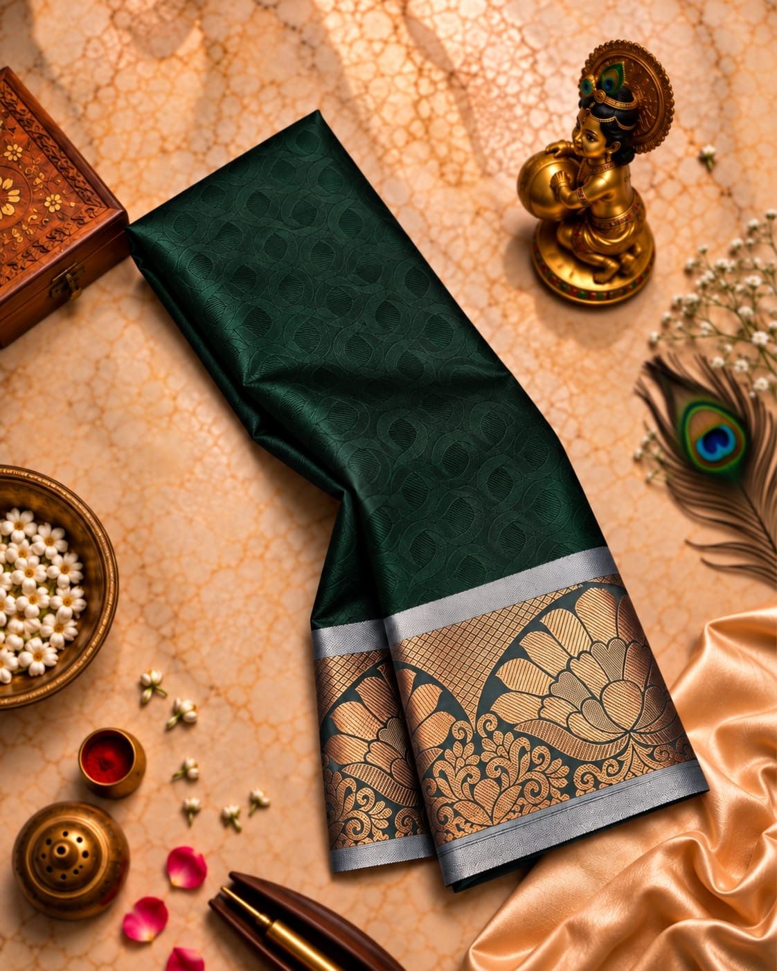 3D Embossed Semi Silk