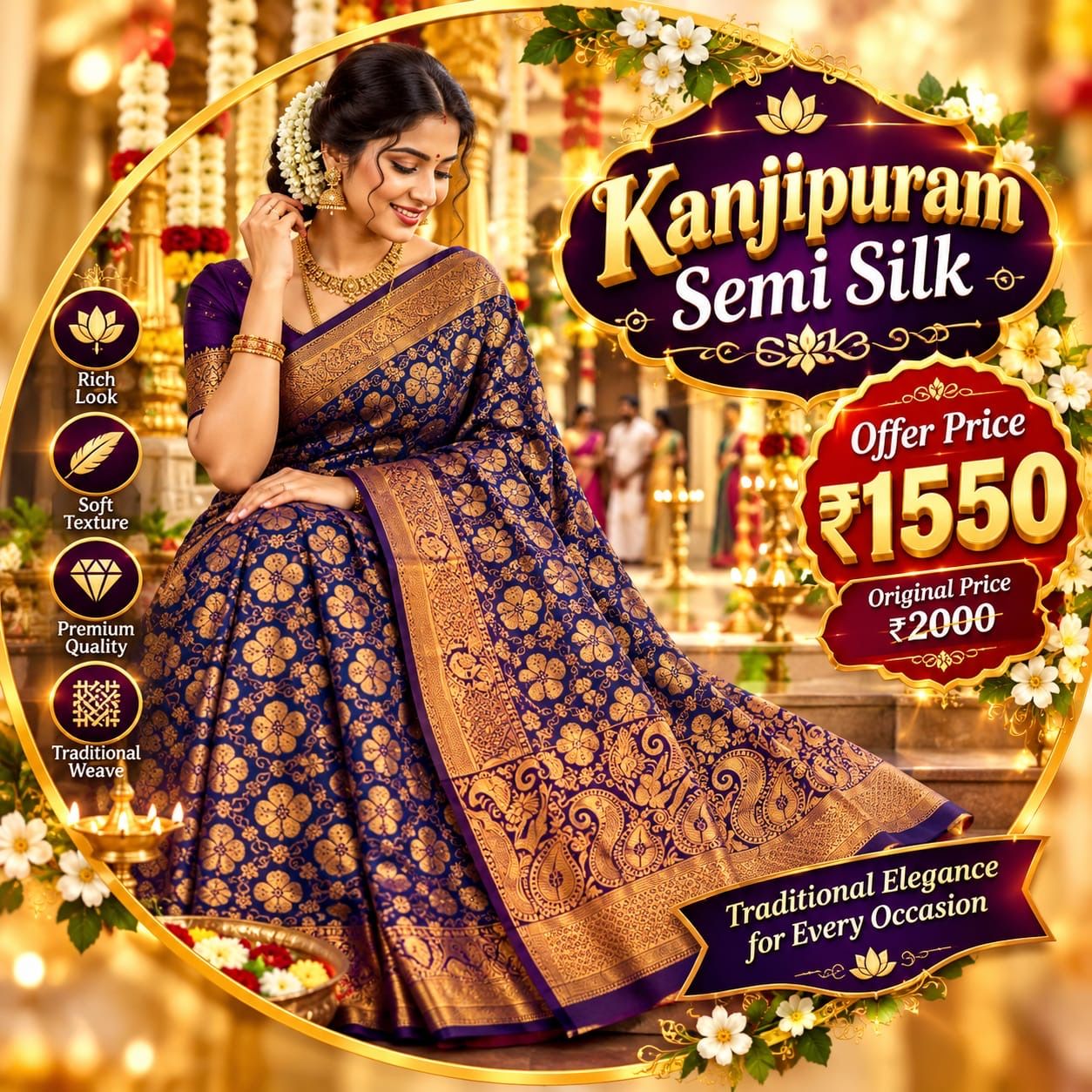 Kanchipuram Semi Silk