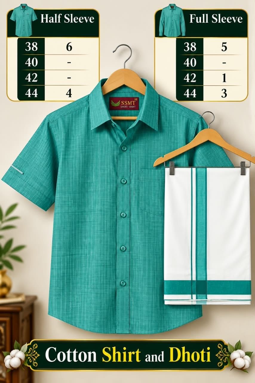 Cotton Dhoti & Shirt