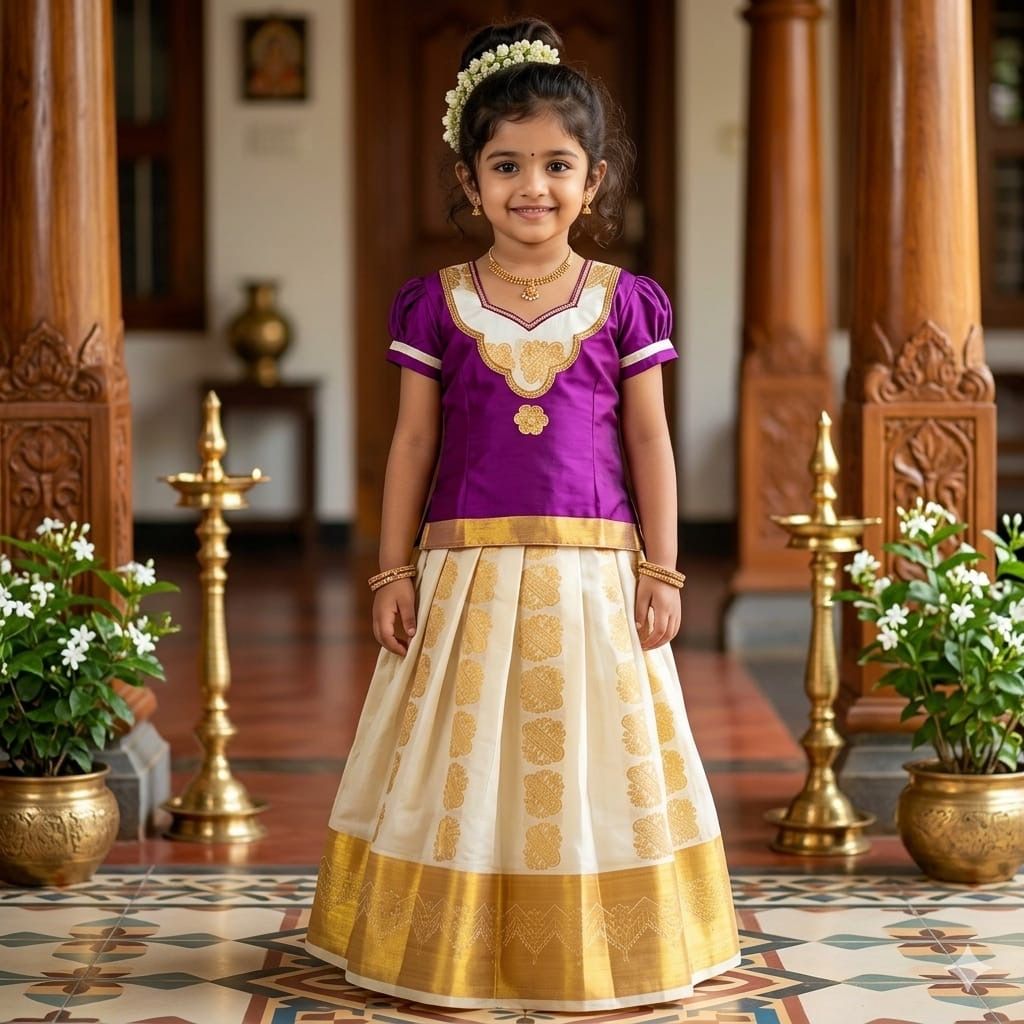 Kuttys Pattu Pavadai Dress