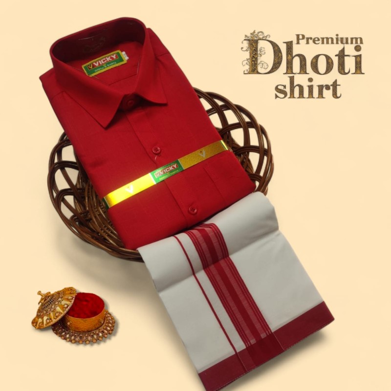 Cotton Dhoti & Shirt