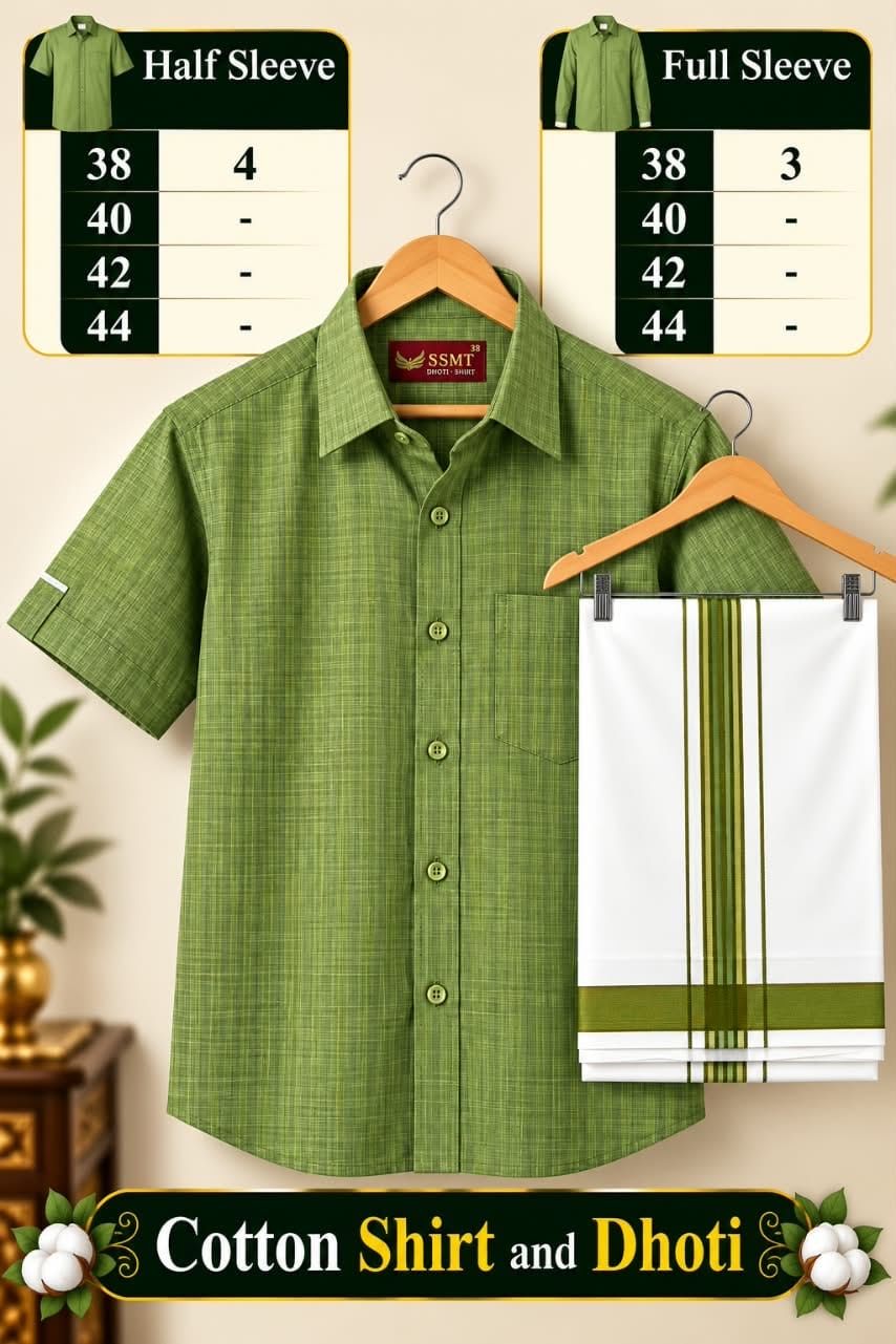 Cotton Dhoti & Shirt