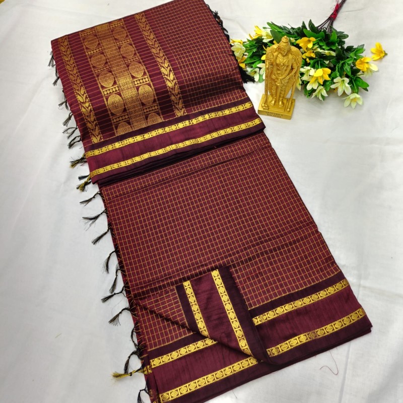 Checked Kalyani Cotton