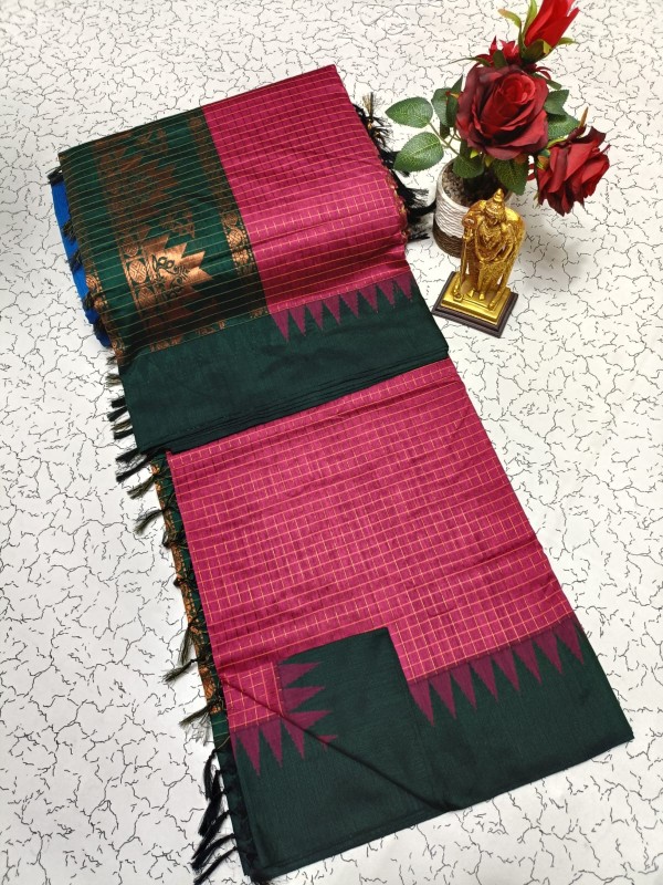 Checked Kalyani Cotton